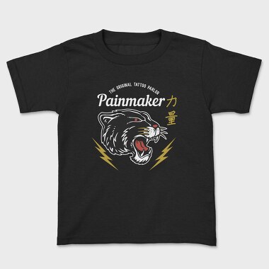 Black Puma Tattoo, Kids' T-Shirt