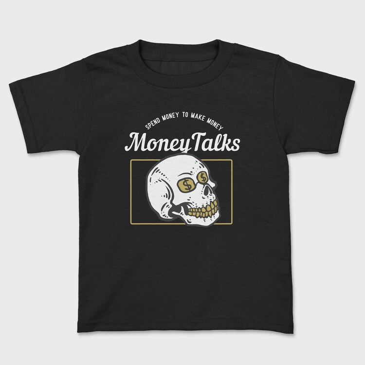 Dollar Skull, Kids' T-Shirt