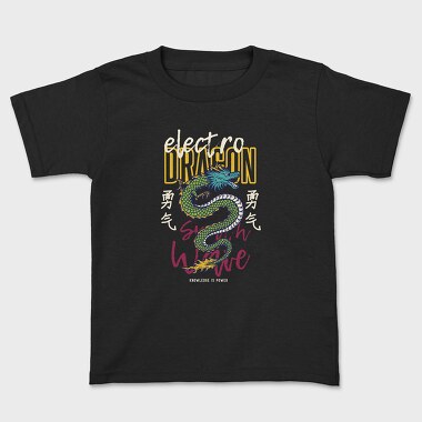 Electro Dragon Tattoo, Kids' T-Shirt