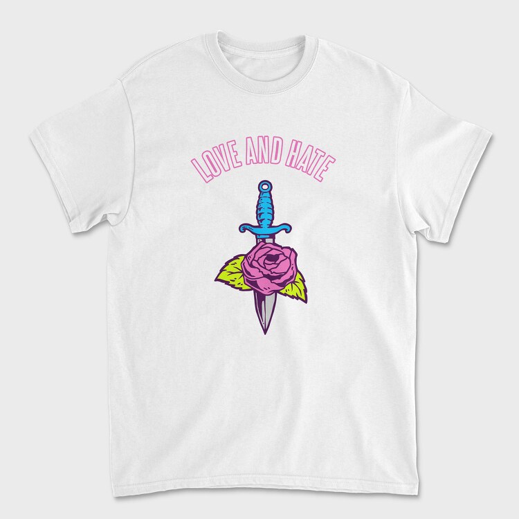 Love and Hate, Unisex Men's T-Shirt