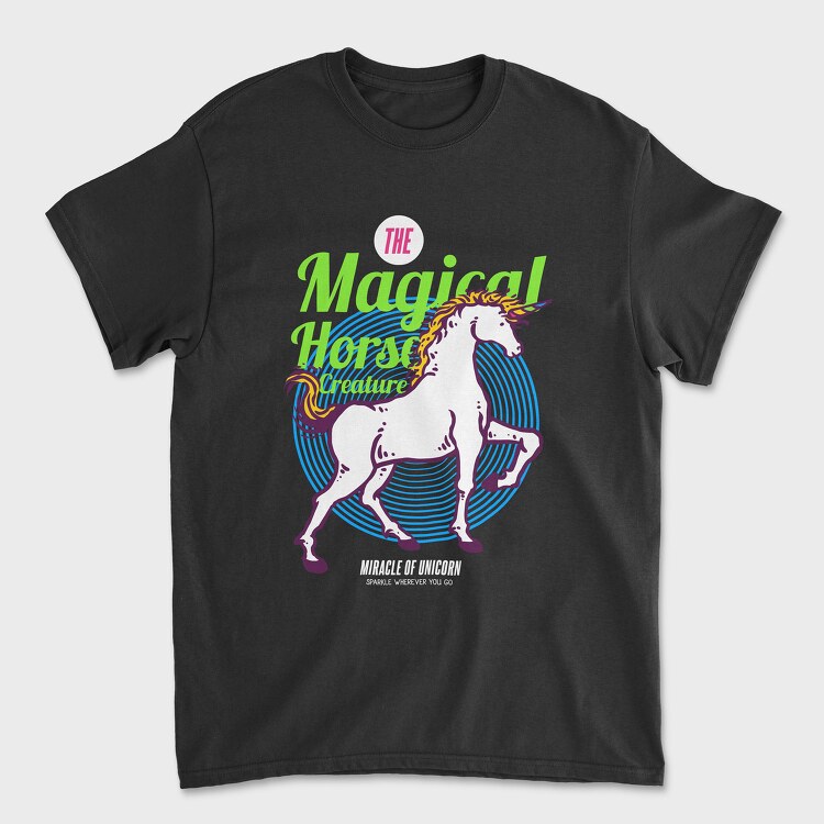 Magical Horse, Unisex Men's T-Shirt