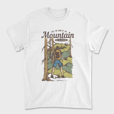 Mountain Backpacker, Unisex Men's T-Shirt