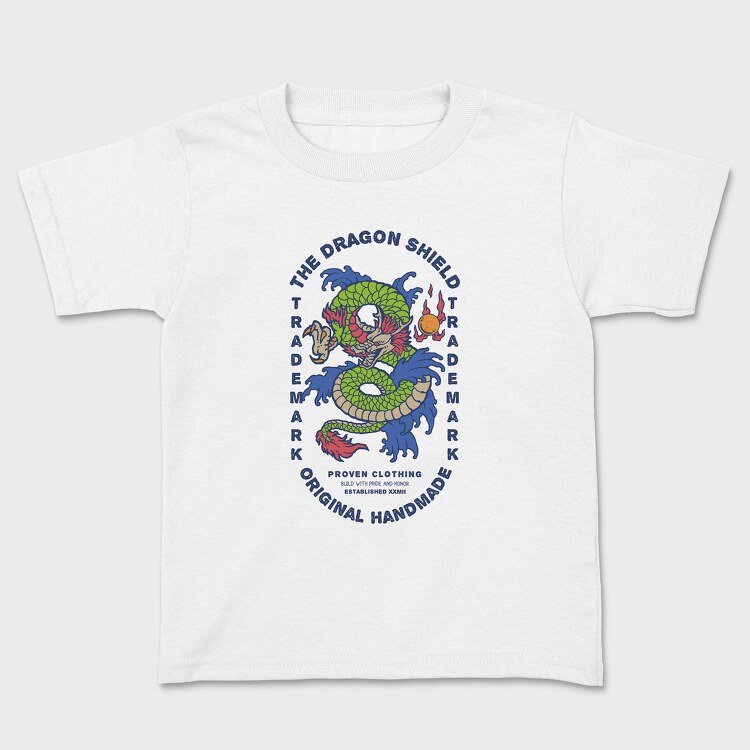 Retro Dragon, Kids' T-Shirt