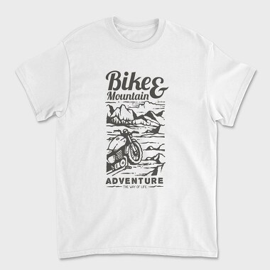 Ride To Mountain, Unisex Men's T-Shirt