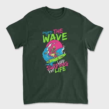 Surf For Life, Unisex Men's T-Shirt