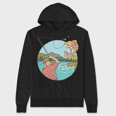 Fishing and Have Fun, Unisex Men's Hoodie