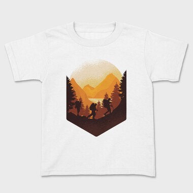 Mountain Hiking, Kids' T-Shirt