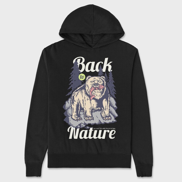 Hunting Bear, Unisex Men's Hoodie