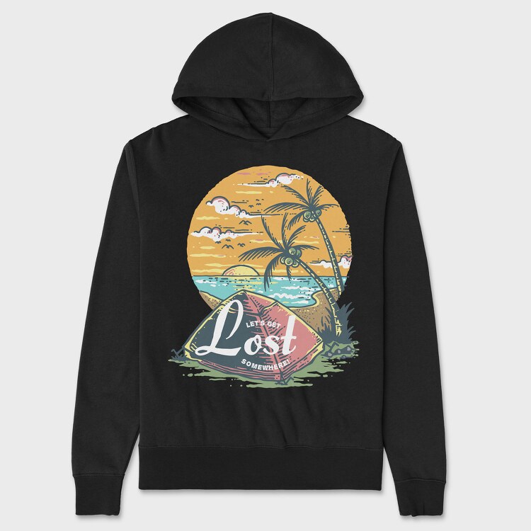 Beach Camping, Unisex Men's Hoodie