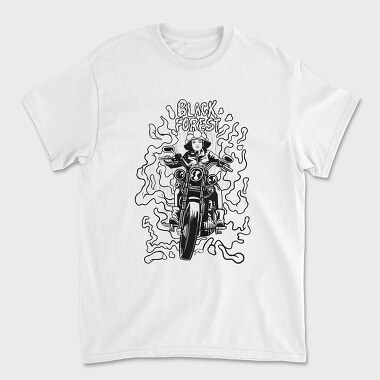 Biker Girl, Unisex Men's T-Shirt