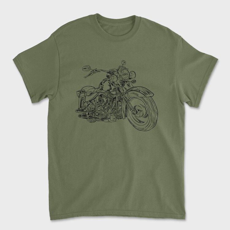 Harley Motorcycle, Unisex Men's T-Shirt