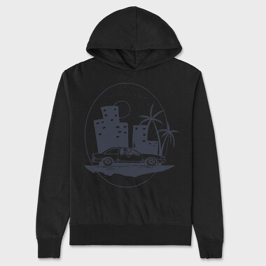 City Night Drive, Unisex Men's Hoodie