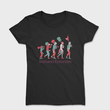 Guitarist Evolution, Women's T-Shirt