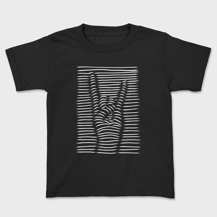 Rock Sign3 D, Kids' T-Shirt