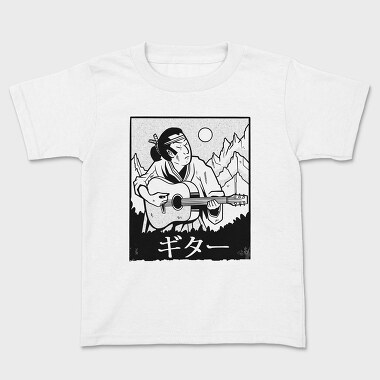 Samurai PlayGuitar, Kids' T-Shirt