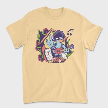 Bird Music, Unisex Men's T-Shirt
