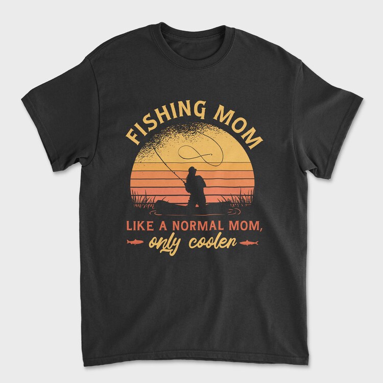 Fishing Mom, Унисекс Мъжка Тениска