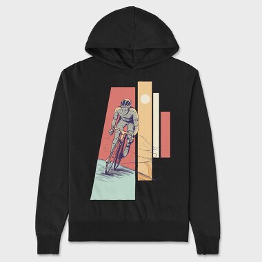 Cyclist, Unisex Men's Hoodie