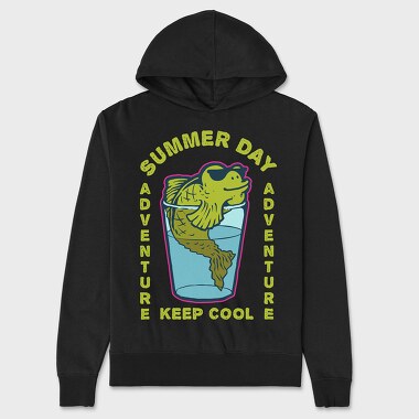 Cool Fish, Unisex Men's Hoodie