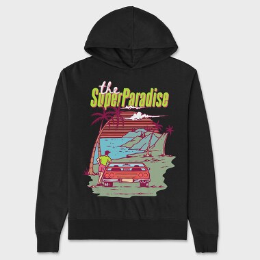Super Paradise, Unisex Men's Hoodie