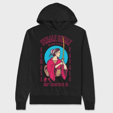 Female Fatale, Unisex Men's Hoodie
