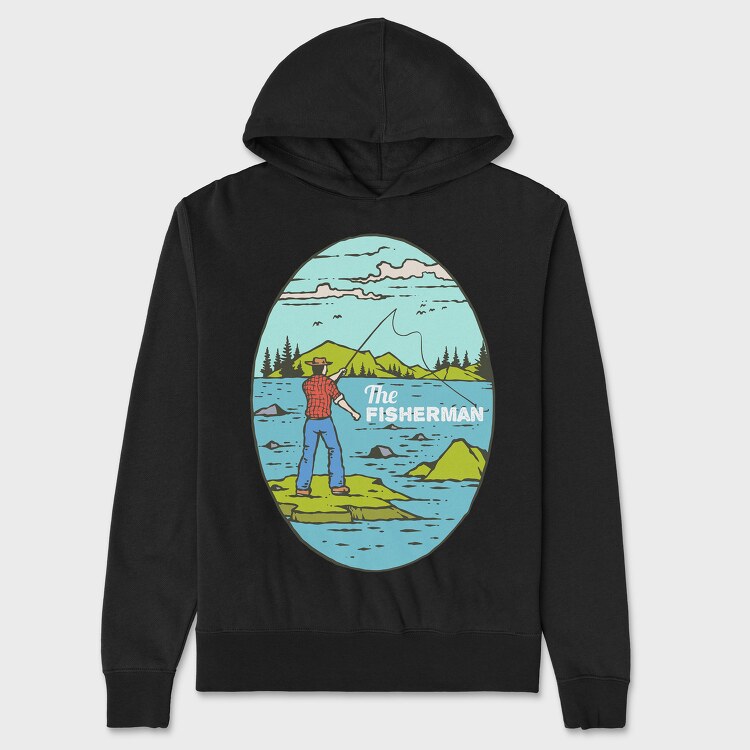 The Fisherman, Unisex Men's Hoodie