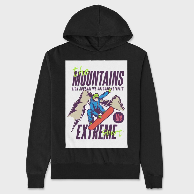 Jump High, Unisex Men's Hoodie