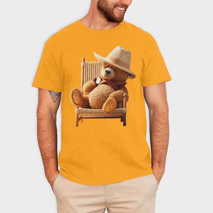 Teddy Bear Hat, Unisex Men's T-Shirt