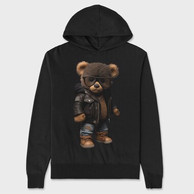 Teddy Bear With Glasses, Unisex Men's Hoodie
