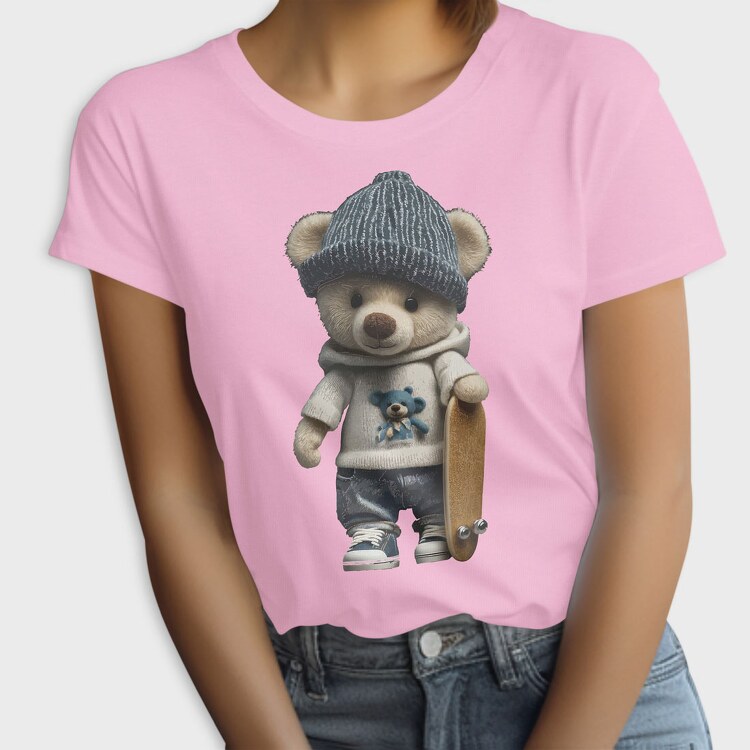 Skate Teddy Bear, Дамска Тениска
