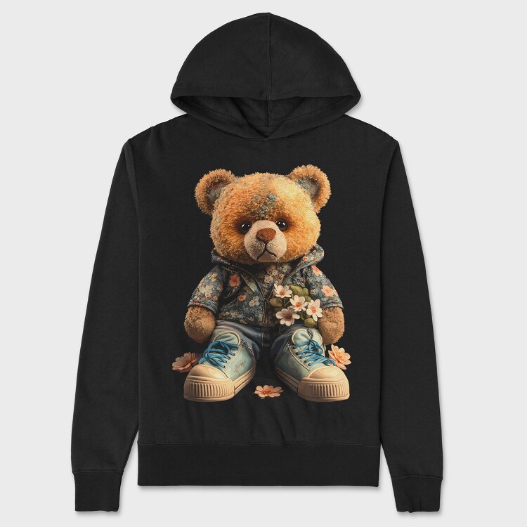 Floral Teddy, Unisex Men's Hoodie