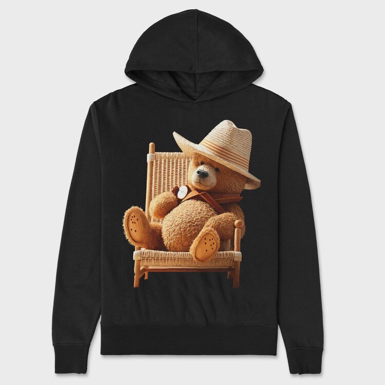 Teddy Bear Hat, Unisex Men's Hoodie