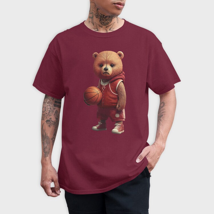 Teddy Basket, Унисекс Мъжка Тениска