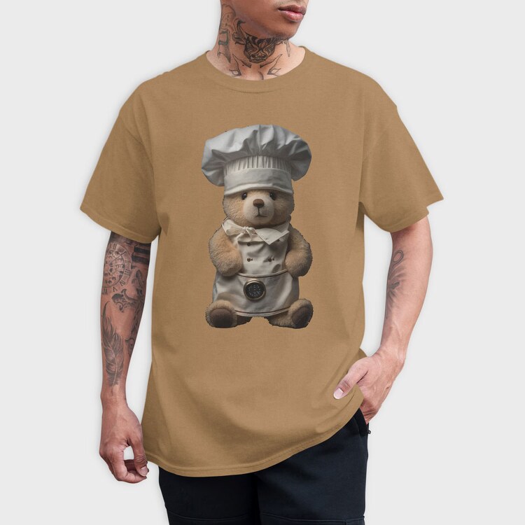 Chef Teddy Bear, Unisex Men's T-Shirt