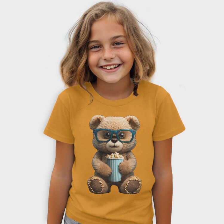 Teddy Bear Popcorn, Kids' T-Shirt