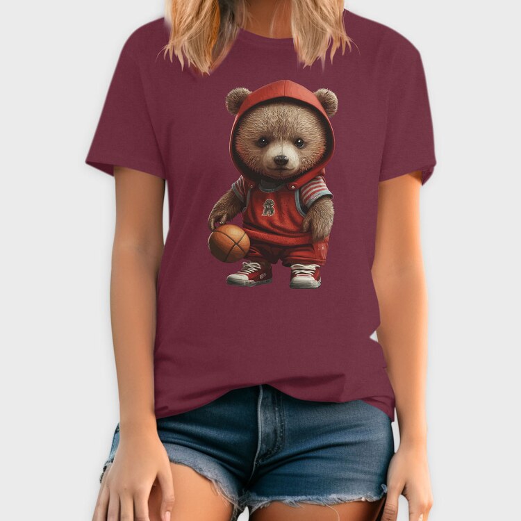 Teddy Bear Basketball, Unisex Men's T-Shirt