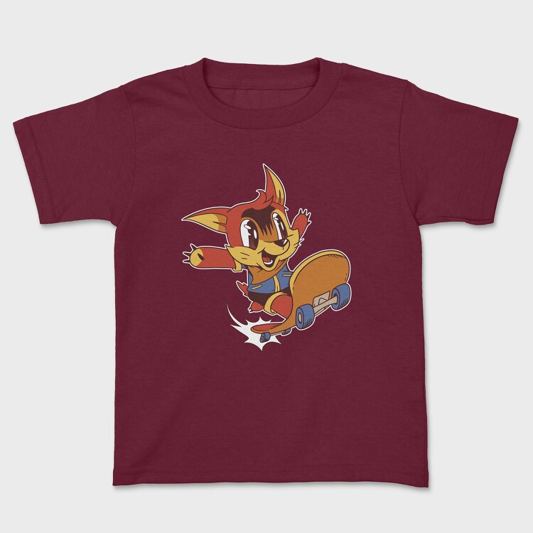 Cartoon Skate, Kids' T-Shirt