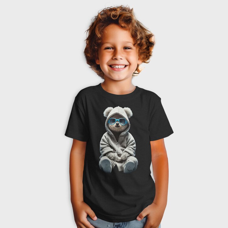 Teddy White Sweatsuit, Kids' T-Shirt