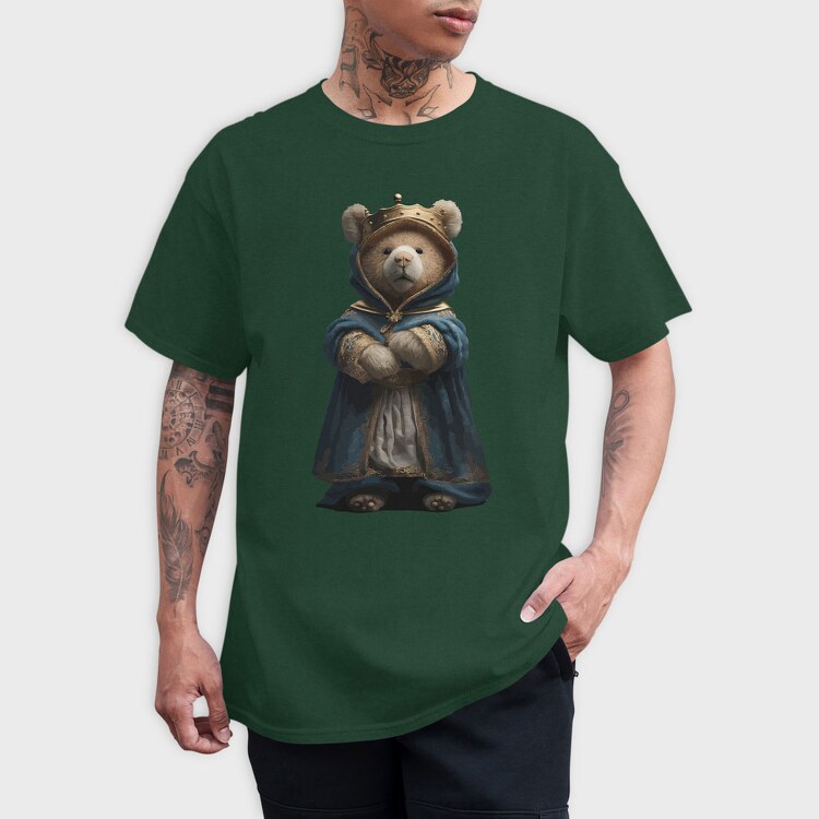 Regal Teddy Bear, Unisex Men's T-Shirt