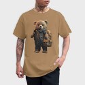 Teddy With Backpak, Унисекс Мъжка Тениска