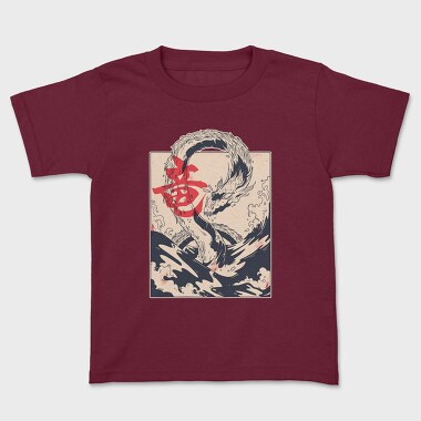 Kids' T-Shirt, Dragon Sea