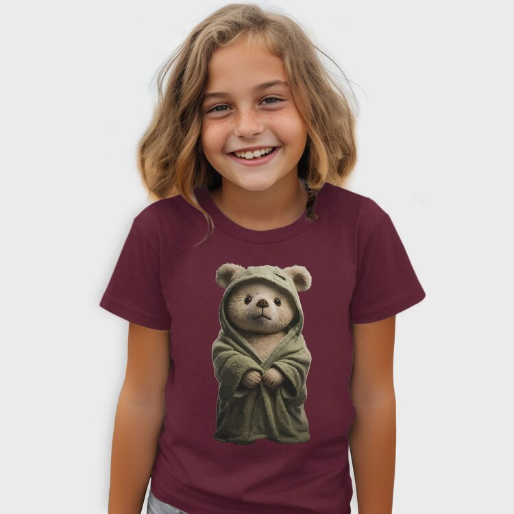 Teddy Bear Robe, Kids' T-Shirt