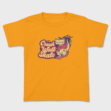 Skating Dino, Kids' T-Shirt
