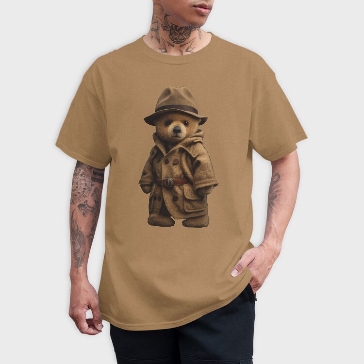 Detective Teddy, Unisex Men's T-Shirt