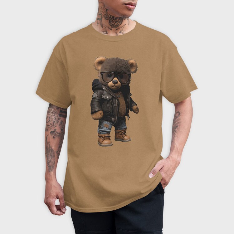 Teddy Bear With Glasses, Unisex Men's T-Shirt