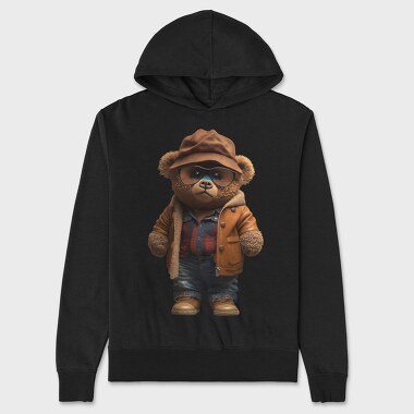 Vintage Teddy Bear, Unisex Men's Hoodie