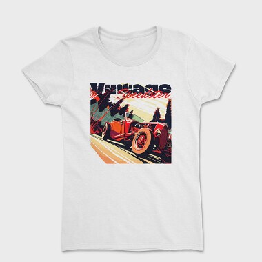 Hotroad Car Vintage Phrase Vintage Speedster, Women's T-Shirt