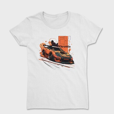 Japanese Car Drifting Personalized Full Throttle, Women's T-Shirt