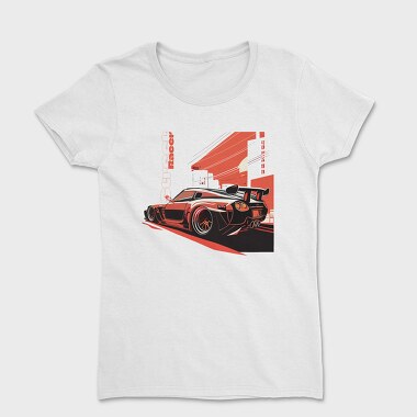 Japanese Sports Car Street Racer Sunset Drive Japan, Women's T-Shirt