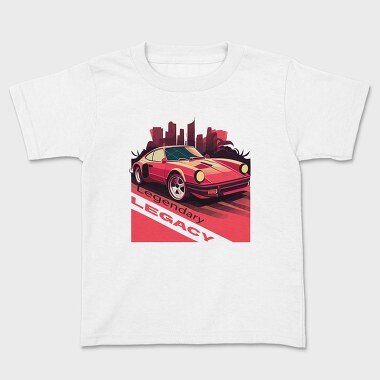 Legendary Legacy Classic Sports Car Vaporwave, Kids' T-Shirt